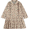 Nude Wild Flowers Pleated Dress, Florals - Dresses - 1 - thumbnail