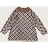Knitted Sun Baby Dress, Brown - Dresses - 2