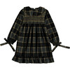 Plaid Long Sleeve Smock Dress, Multicolors - Dresses - 1 - thumbnail