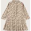 Nude Wild Flowers Pleated Dress, Florals - Dresses - 2