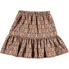 Hummingbirds Short Fleece Skirt, Pink - Skirts - 1 - thumbnail