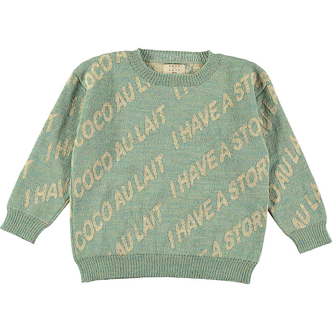 Granite Green Coco Au Lait Knitted Jumper, Green