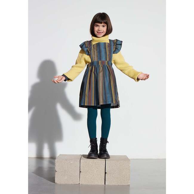 Striped Corduroy Apron, Stripes - Dresses - 2