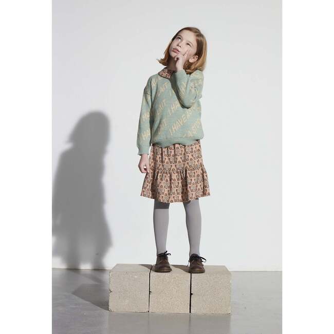 Hummingbirds Short Fleece Skirt, Pink - Skirts - 2