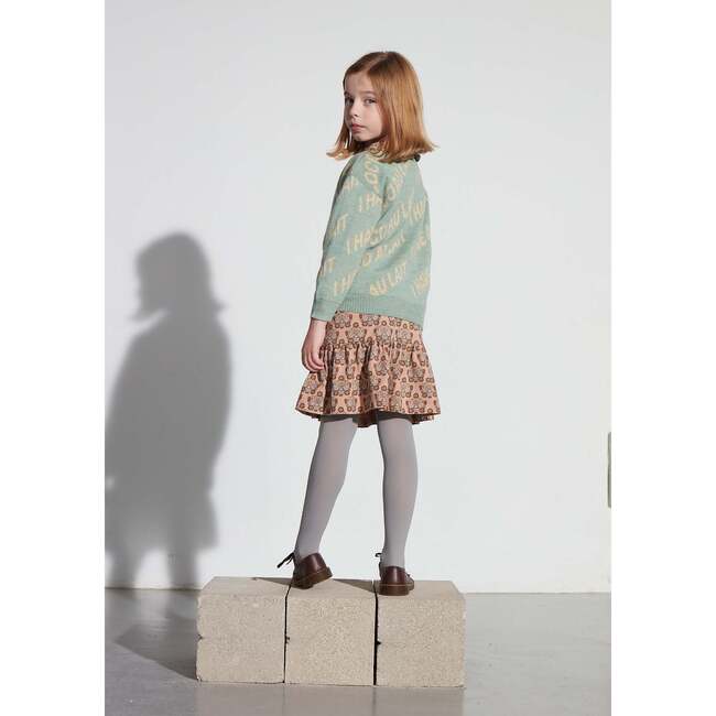 Hummingbirds Short Fleece Skirt, Pink - Skirts - 3