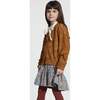 Mexican Flowers Short Fleece Skirt, Blue - Skirts - 4