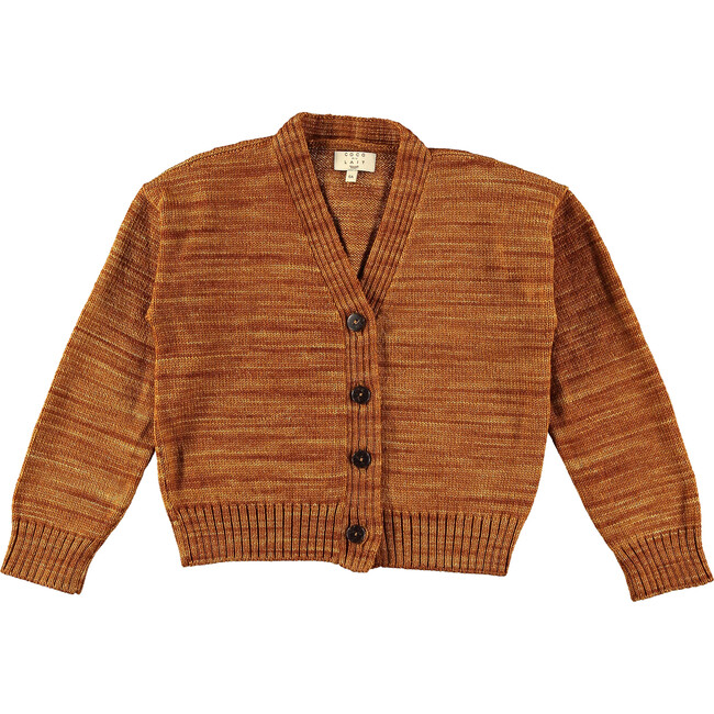 Argan Oil Knitted Cardigan, Brown