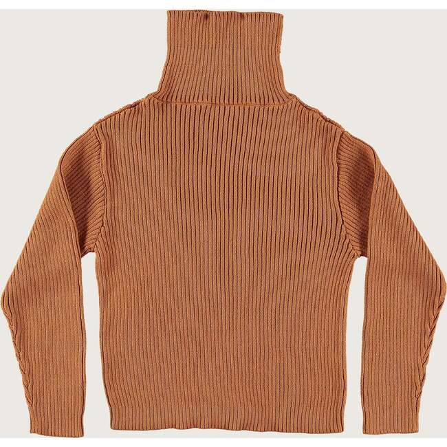 Argan Oil Knitted Turttle Neck Jumper, Brown - Sweaters - 2