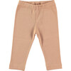 Tuscany Ribbed Baby Leggings, Pink - Leggings - 1 - thumbnail