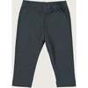 Blue Night Ribbed Baby Leggings, Blue - Leggings - 2