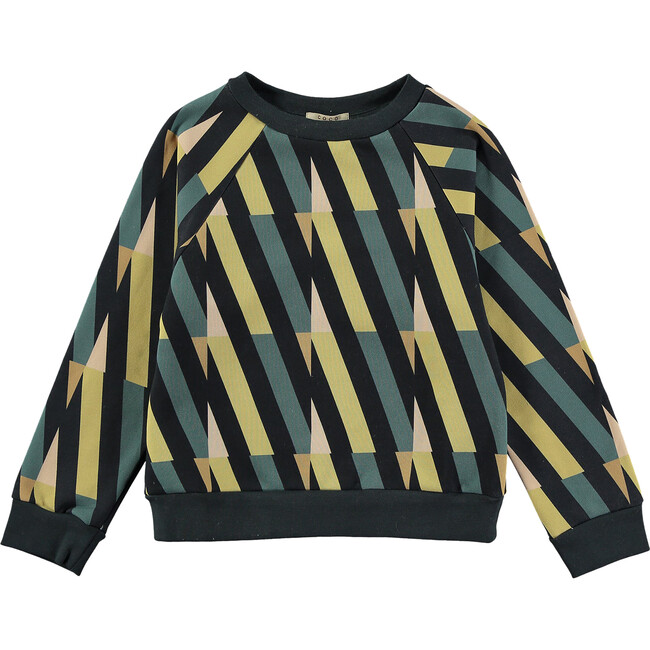 Abstract Lines Sweatshirt, Multicolors