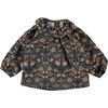 Mexican Flowers Baby Blouse, Multicolors - Blouses - 1 - thumbnail