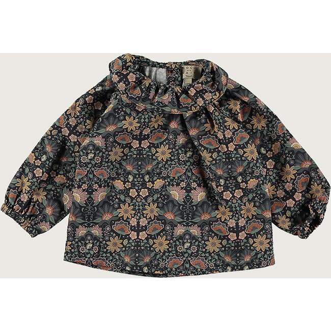 Mexican Flowers Baby Blouse, Multicolors - Blouses - 2