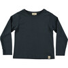 Blue Nights Solid T-Shirt, Blue - T-Shirts - 1 - thumbnail