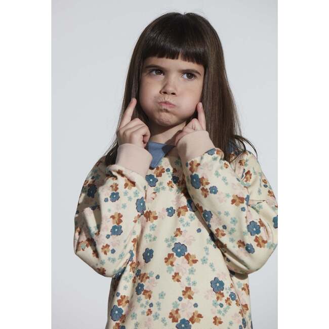 Nude Wild Flowers Sweatshirt, Florals - Sweatshirts - 2
