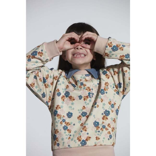 Nude Wild Flowers Sweatshirt, Florals - Sweatshirts - 3