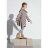 Knitted Sun Ruffled Crochet Collar Dress, Brown - Dresses - 2