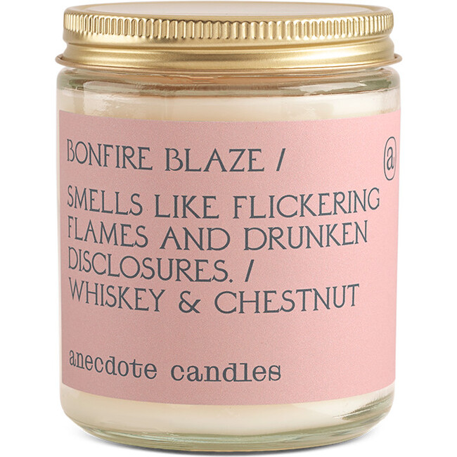 Bonfire Blaze Glass Jar Candle