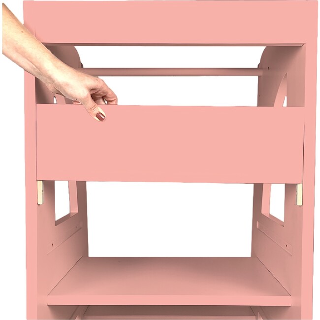 Front Protection Bar Accessory For Step Stool, Pink