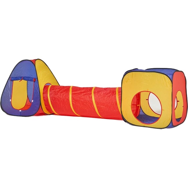 Pop-Up Play Tent With Tunnel, Red - Play Tents - 1