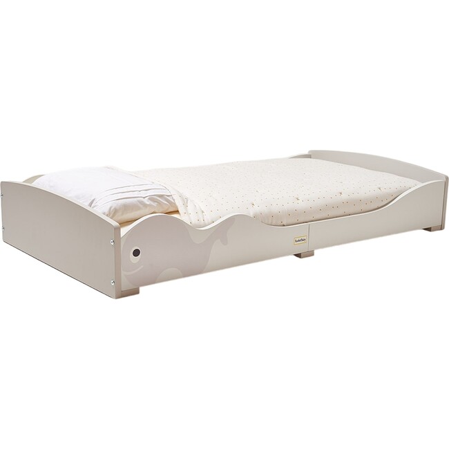 Whale Kids Low Montessori Bed, Grey - Beds - 1