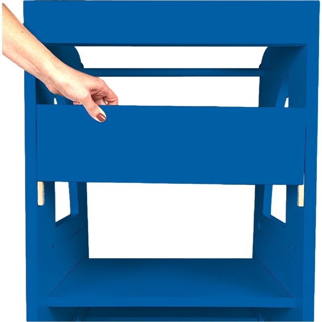 Front Protection Bar Accessory For Step Stool, Blue