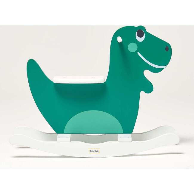 Rex The Dino Rocking Toy, Green - Rockers - 2