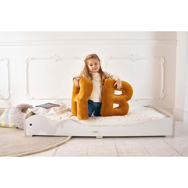 Whale Kids Low Montessori Bed, Grey - Beds - 2