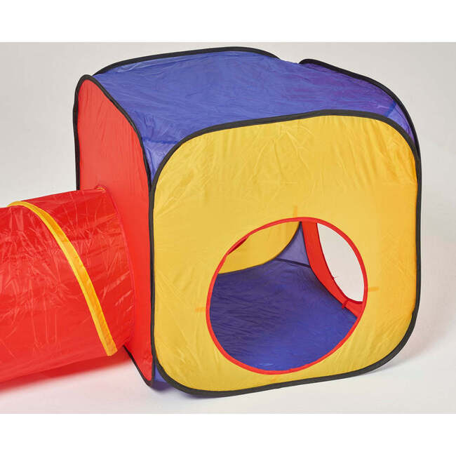 Pop-Up Play Tent With Tunnel, Red - Play Tents - 3