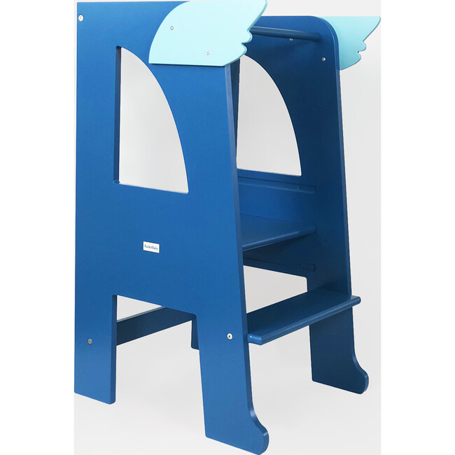 Step Stool Tower Montessori , Blue Universe - Kids Seating - 3