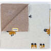Giraffe Cotton Baby Blanket, Cream - Blankets - 3