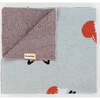 Fox Cotton Baby Blanket, Grey - Blankets - 3