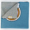 Rainbow Cotton Baby Blanket, Blue - Blankets - 3