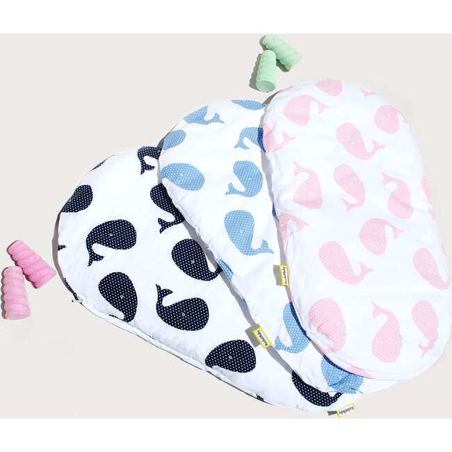 Whales Topponcino Montessori Baby Cushion, Dark Blue - Changing Pads - 2