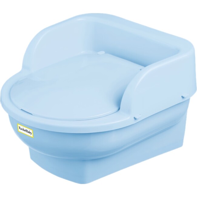 Potty Wc Odour-Control Lid & Removable Container, Baby Blue