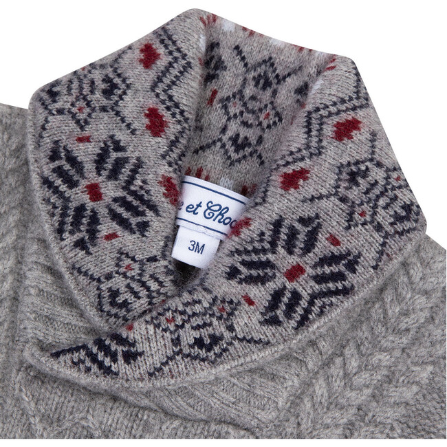 Winter Wonder Shawl Collar Baby Sweater - Sweaters - 4
