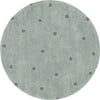 Round Washable Round Dot Rug, Blue Sage & Natural - Rugs - 1 - thumbnail