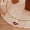 Chanterelle & Morel Mushrooms Round Washable Rug, Ivory - Rugs - 2