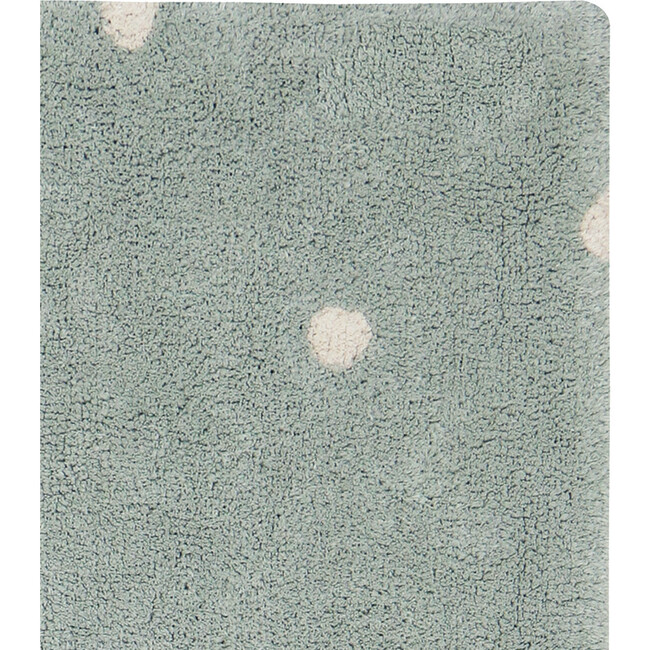 Rectangular Washable Mini Dot Rug, Blue Sage & Natural - Rugs - 2