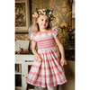 Lilibeth Tartan Flannel Smocked Dress, Pink - Dresses - 2