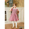 Camille Gingham Flannel Smocked Dress, Red - Dresses - 2