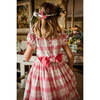 Lilibeth Tartan Flannel Smocked Dress, Pink - Dresses - 3