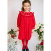 Mary Jane Christmas Bishop Dress, Red - Dresses - 2