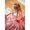 Camille Gingham Flannel Smocked Dress, Red - Dresses - 3