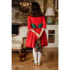 Margaret Christmas Long Sleeve Smocked Dress, Red - Dresses - 3