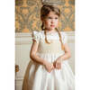 Colombe Silk Ceremony Smocked Dress, Gold - Dresses - 3