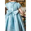 Astrid French Silk Smocked Dress, Azur - Dresses - 3