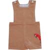 James Henry Corduroy Charlie Fox Applique Jon Jon, Clubhouse Camel - Rompers - 1 - thumbnail