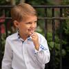 Brooks Gingham Trim Button Down Shirt, Oxford White & Navy - Shirts - 2