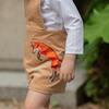 James Henry Corduroy Charlie Fox Applique Jon Jon, Clubhouse Camel - Rompers - 3